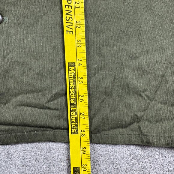 Vintage U.S. Army OG-107 Utility Shirt Jacket Green Military Fatigue Cotton L - Picture 9 of 9